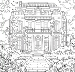 Adult Coloring Book - Goth Garden