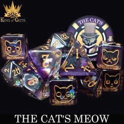 King of Crits Dice Set - The Cat's Meow (11-Piece)