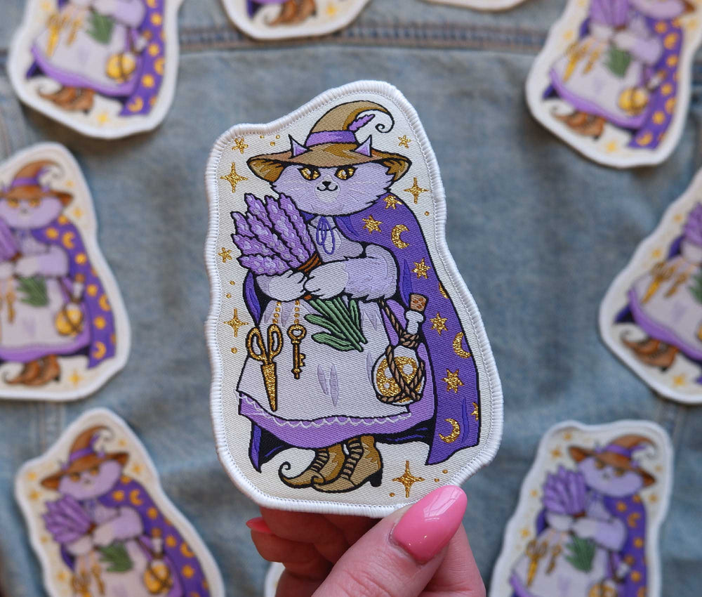 Cat Witch - Embroidered Patch
