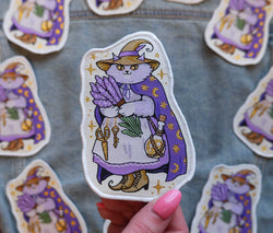 Cat Witch - Embroidered Patch