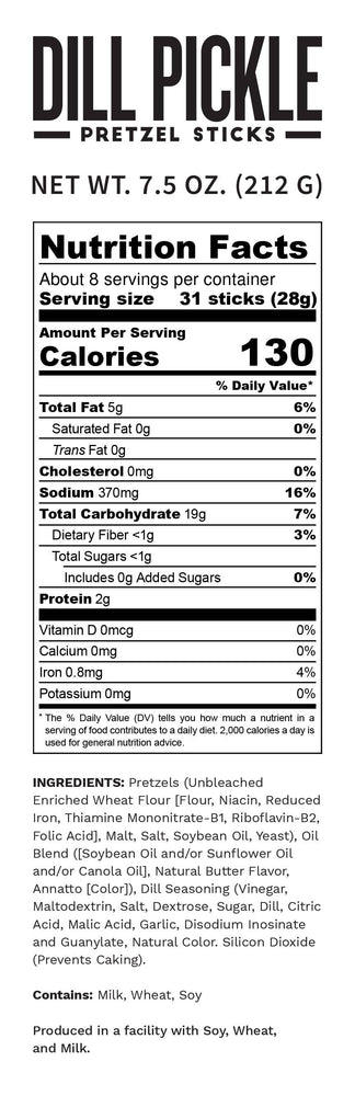 Seasoned Pretzels - Dill Pickle