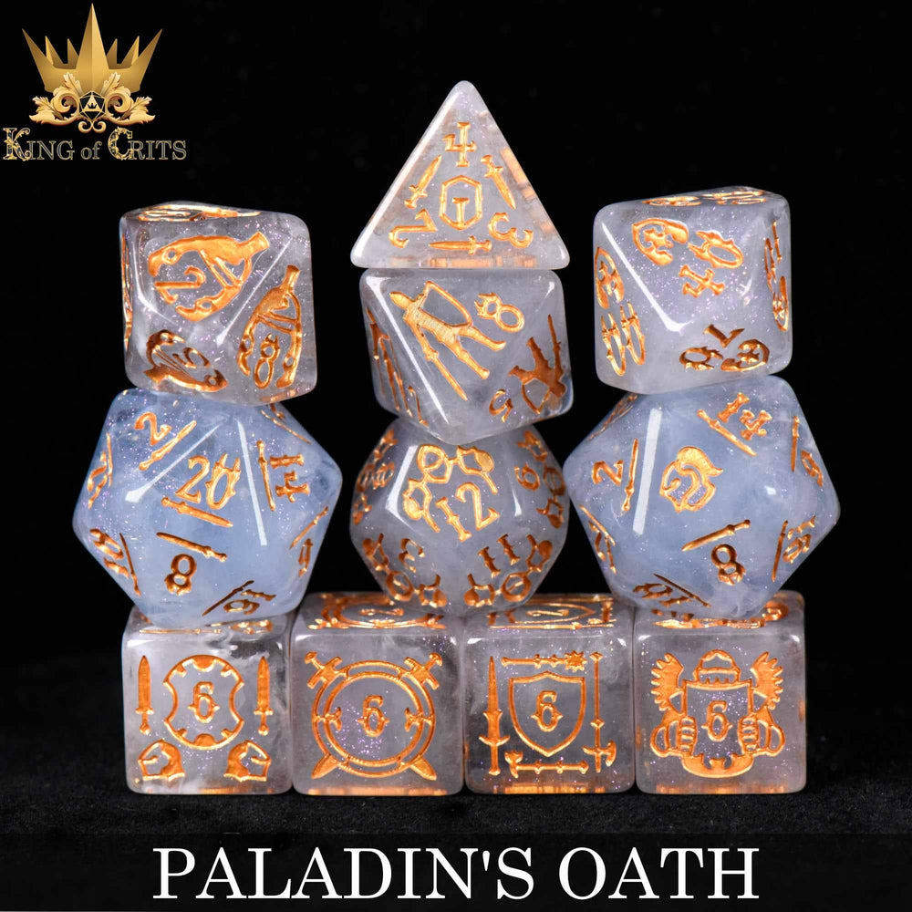 King of Crits Dice Set - Paladin's Oath (11-Piece)