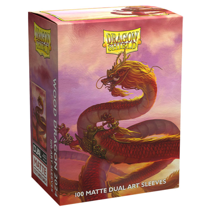 Dragon Shield: Matte Dual Art - Wood Dragon 2024 (100)