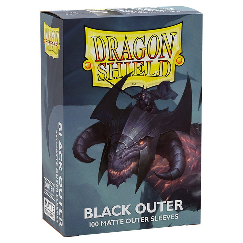 Dragon Shield: Outer Sleeves - Matte Black (100)