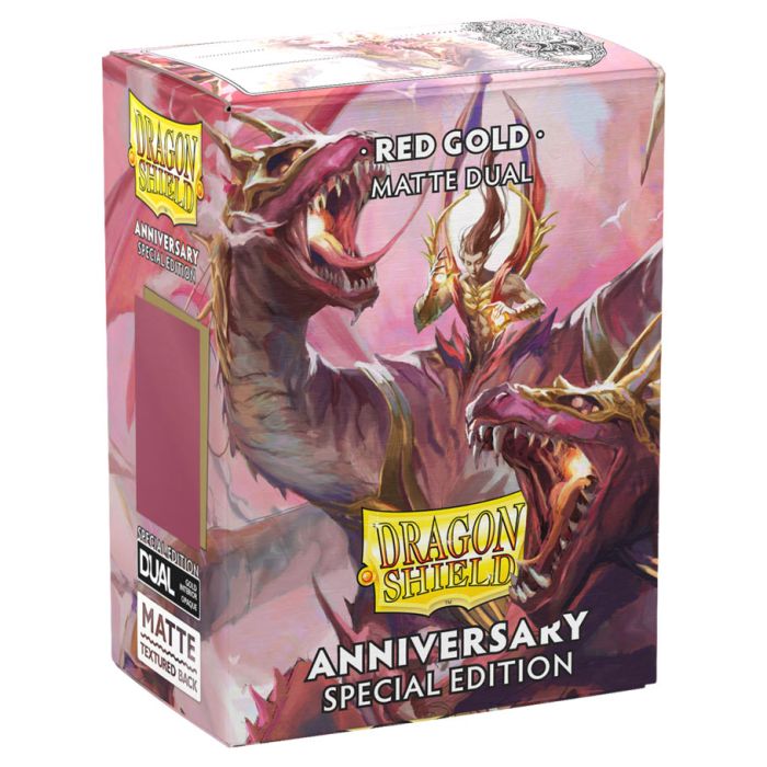 Dragon Shield: Matte Dual - Anniversary Red/Gold (100)