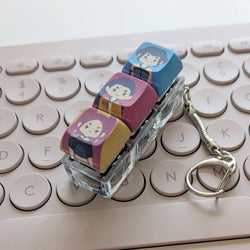 Fidget Keycap Keychain Set - Girly Pop Hunters