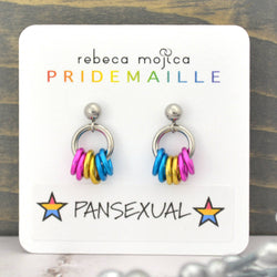 Pridemaille Tiny Hoop Earring - Pansexual