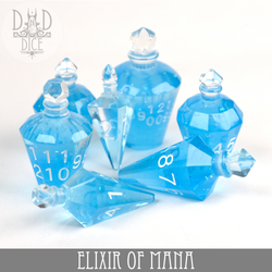 King of Crits Dice Set - Elixir of Mana