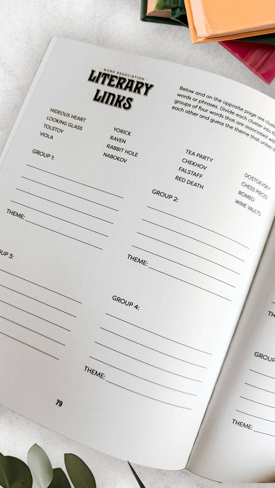 Once Upon a Time: A Literary Activity Book for Adults