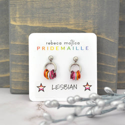 Pridemaille Tiny Hoop Earring - Lesbian