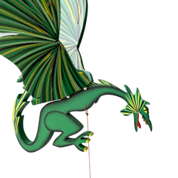 Flying Mobile - Green Dragon