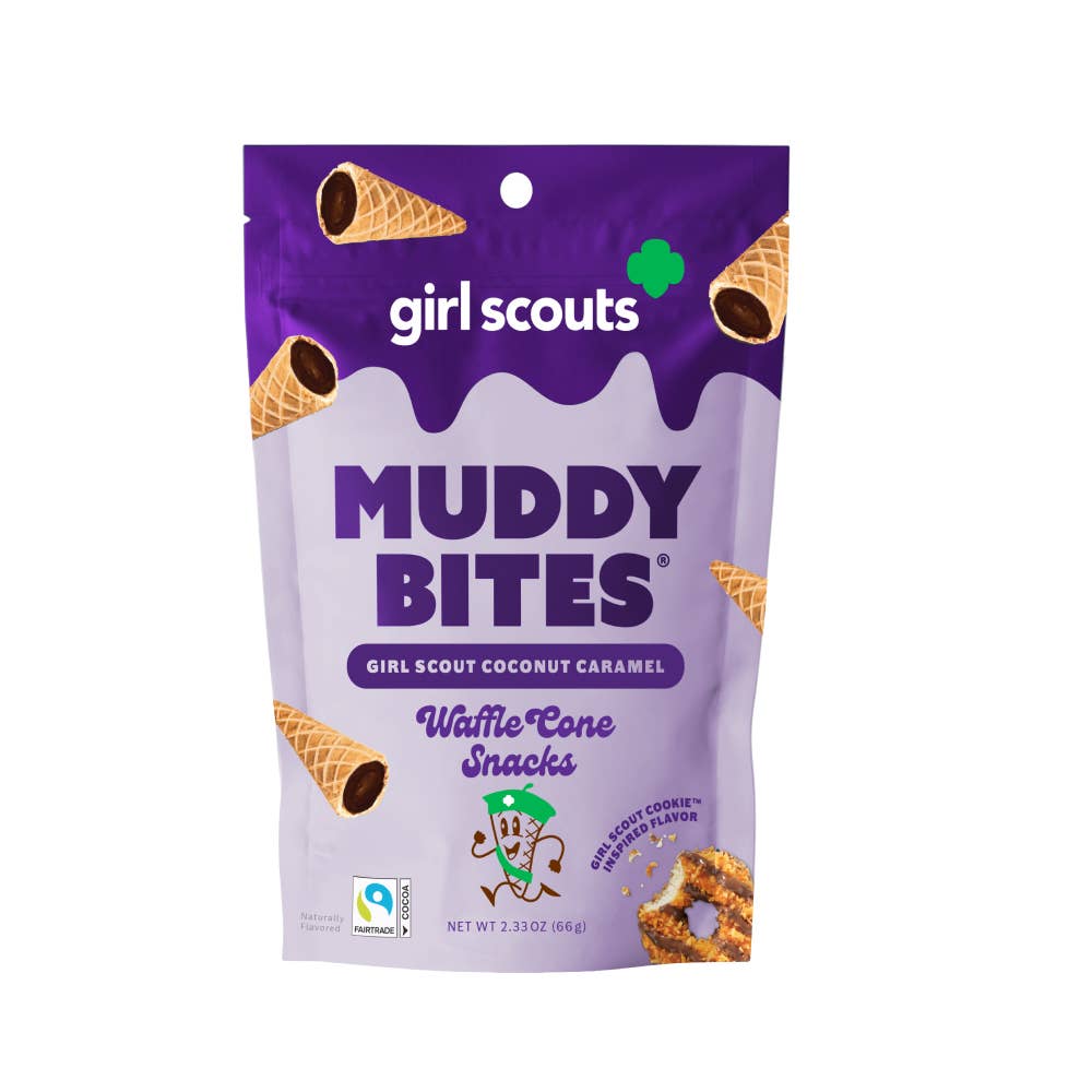 Muddy Bites - Coconut Caramel Waffle Cone Snacks