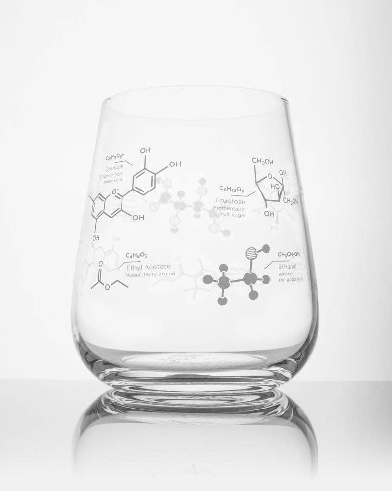 Drinking Glass - Chemistry of Wine (Case of 4)