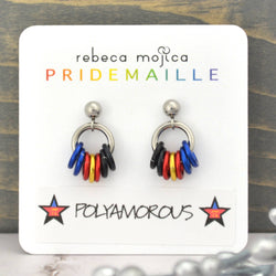 Pridemaille Tiny Hoop Earring - Polyamorous
