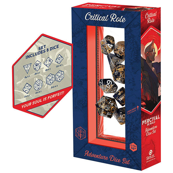 Vox Machina Adventure Dice - Percival de Rolo