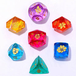 Sharp Edge Resin Dice - Captured Magic (Bouquet of Dice)