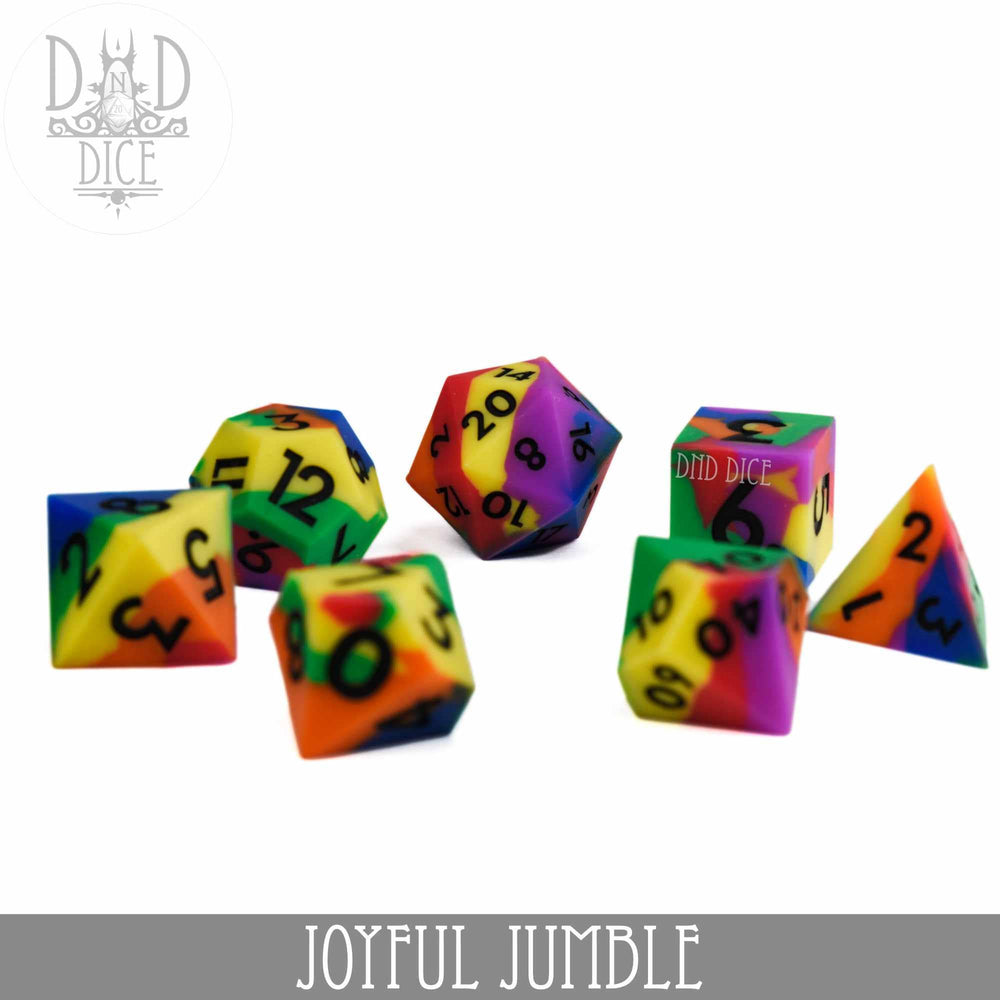 Silicone Dice Set - Joyful Jumble