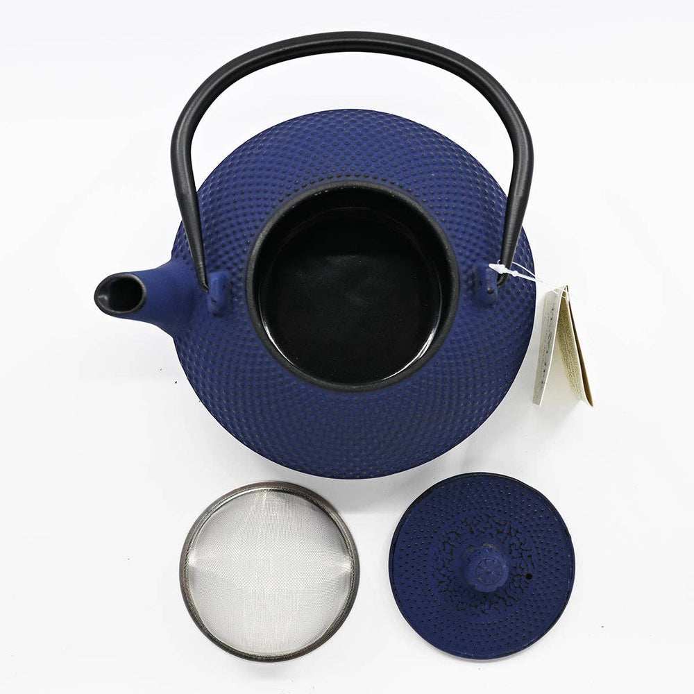 Tea Kettle - Blue Hobnail