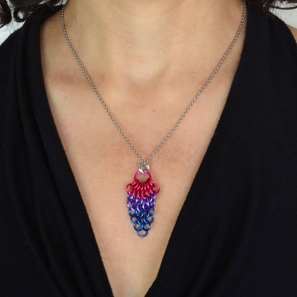 Pridemaille Cluster Pendant - Bisexual