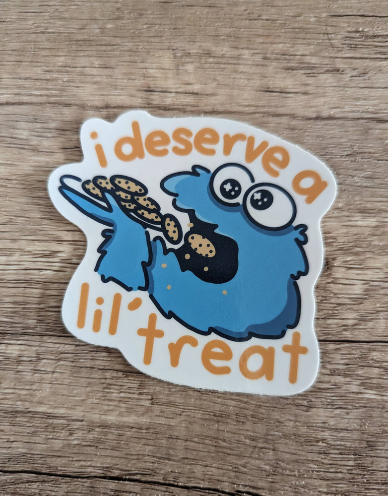 Vinyl Sticker - Cookie Monster Little Treat