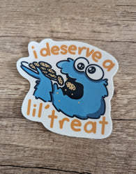 Vinyl Sticker - Cookie Monster Little Treat