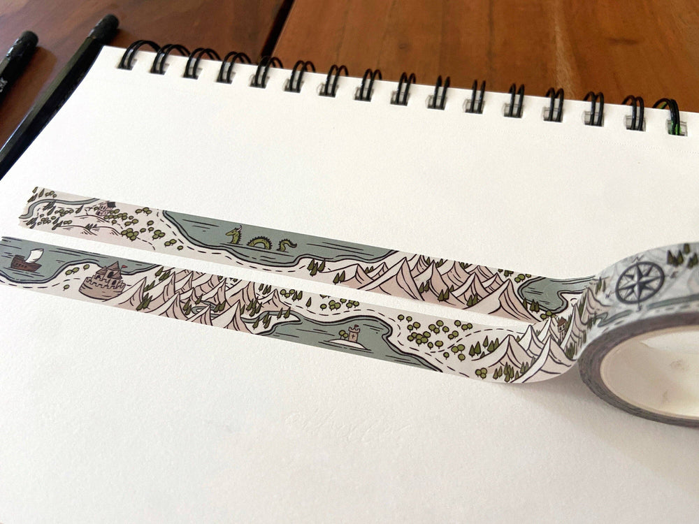 Washi Tape - Fantasy Adventure Map
