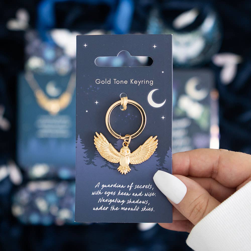 Keyring - Gold Owl