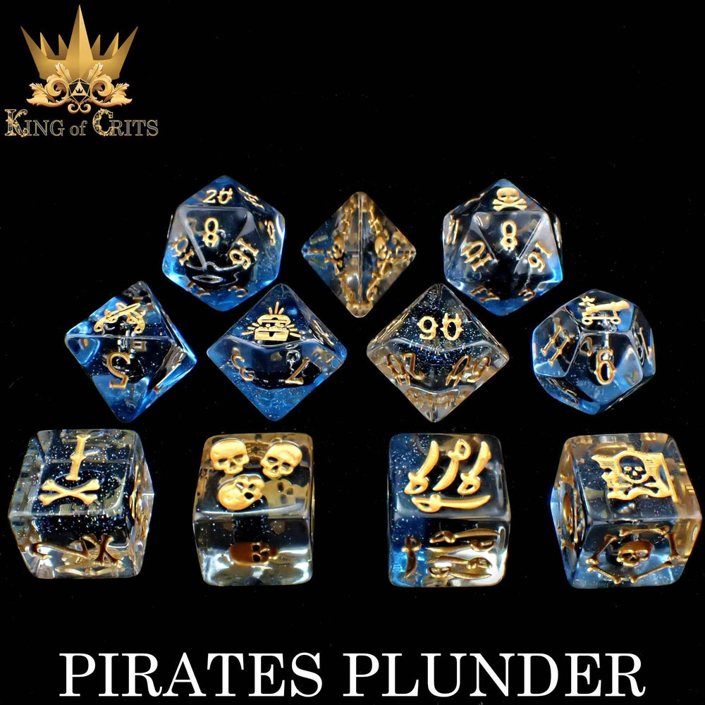 King of Crits Dice Set - Pirates Plunder (11-Piece)