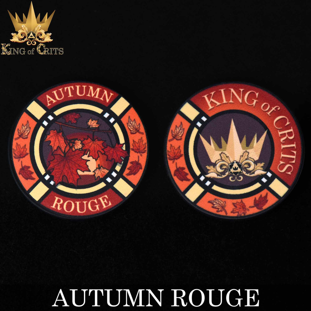 King of Crits Dice Set - Autumn Rouge (11-Piece)