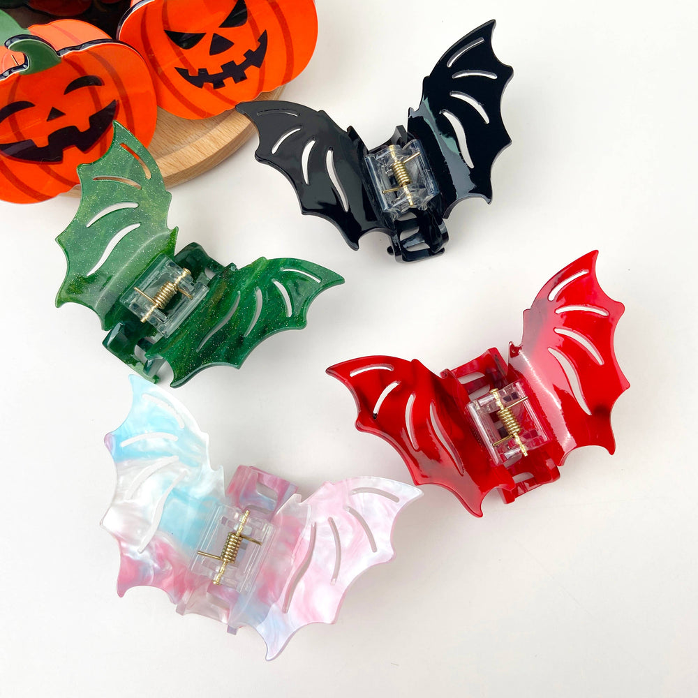 Hair Clip - Red Bat