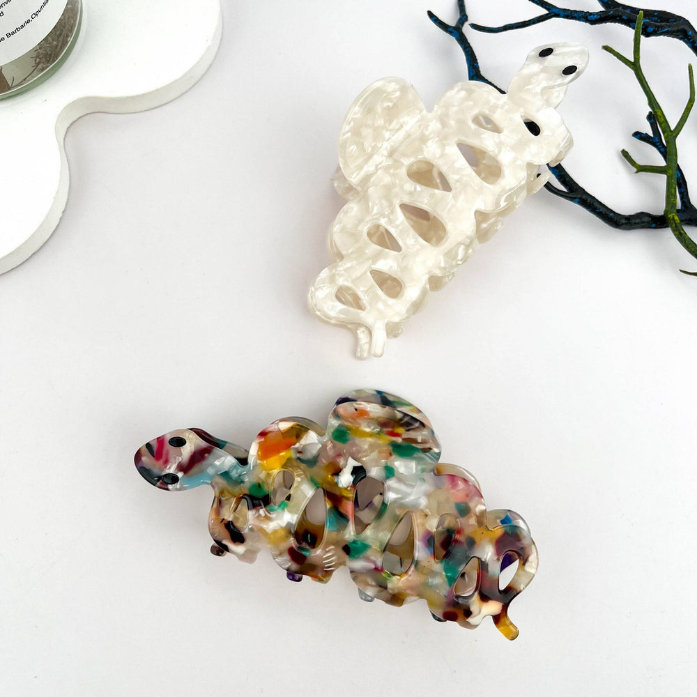 Hair Clip - Green Snake