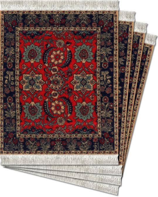 CoasterRug - Pashmina Flowers (4-Piece)