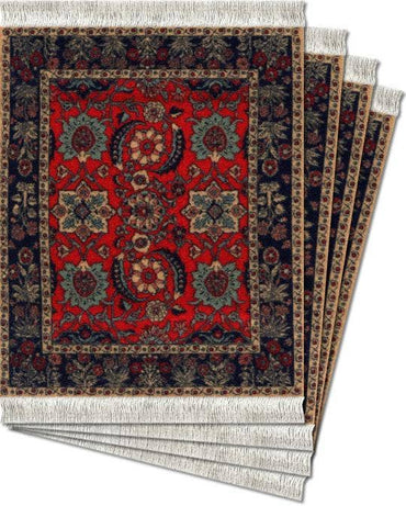 CoasterRug - Pashmina Flowers (4-Piece)