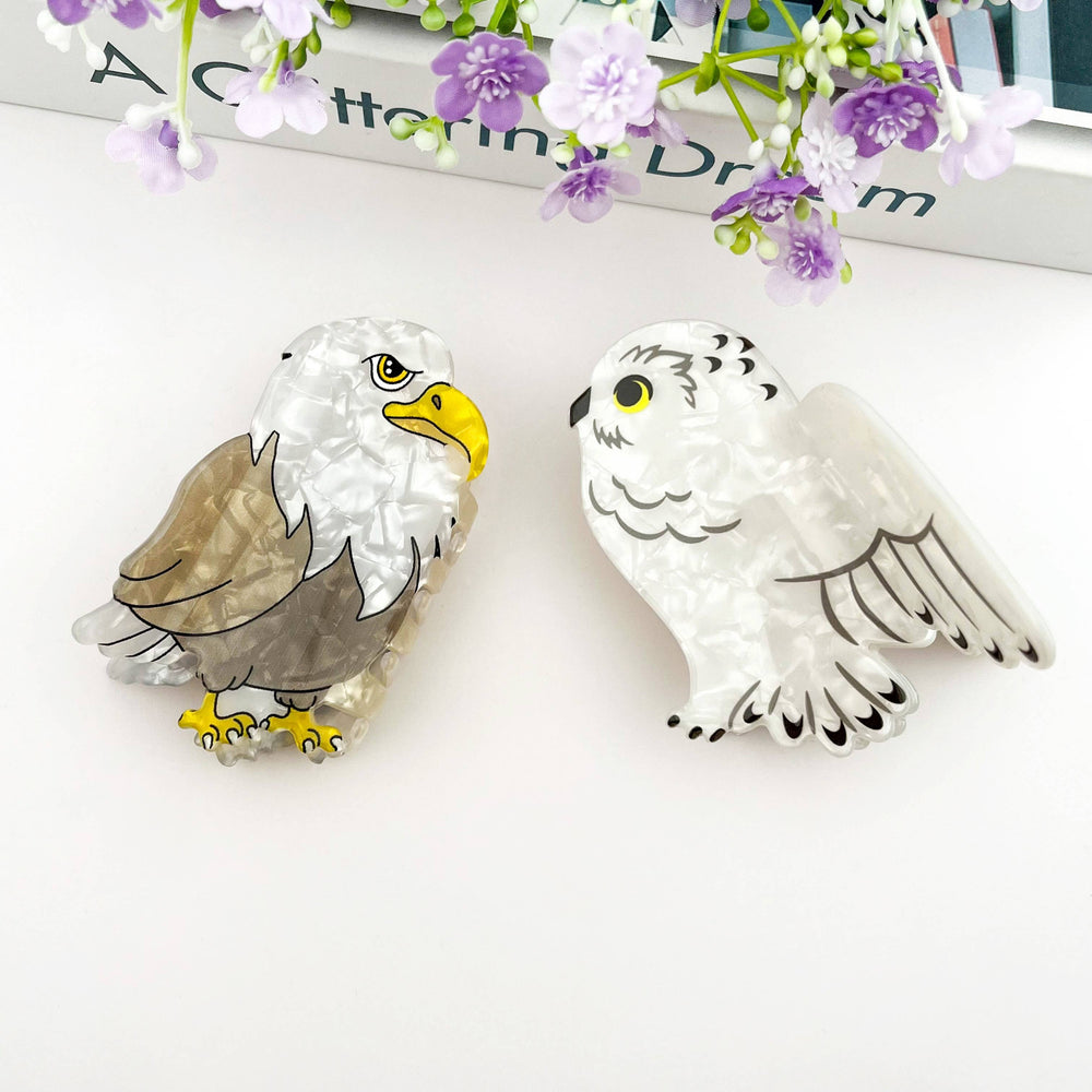 Hair Clip - Snow Owl