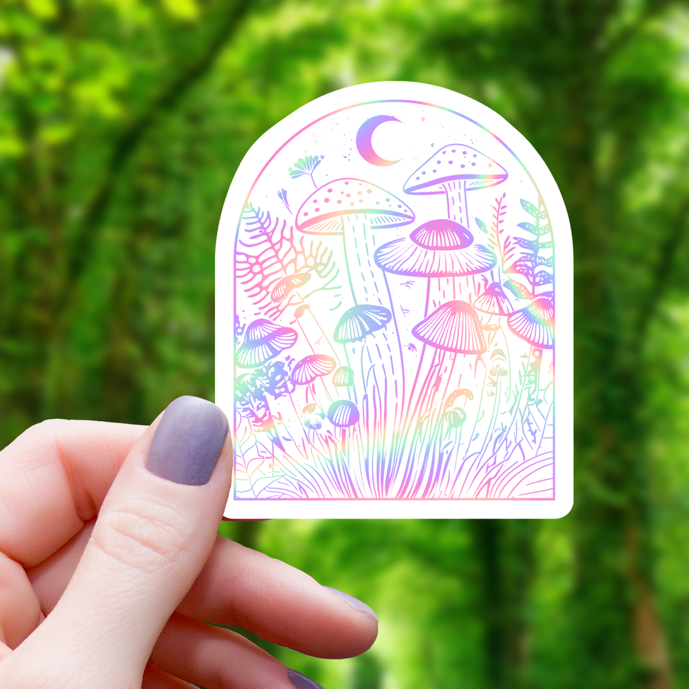 Vinyl Sticker - Prism Magical Mushroom