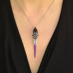 Pridemaille Spike Pendant - Asexual