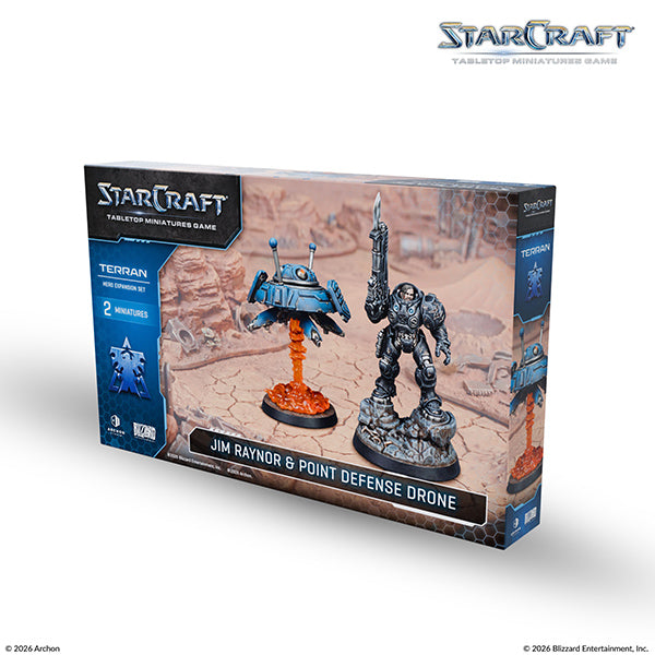 StarCraft Miniatures Game - Terran: Jim Raynor & Point Defense Drone Hero Expansion Set