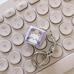 Fidget Keycap Keychain - Kupo! Moogle