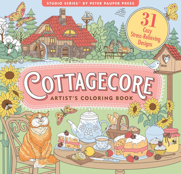 Adult Coloring Book - Cottagecore
