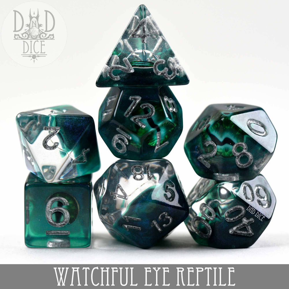 RPG Dice Set - Watchful Eye (Reptile)