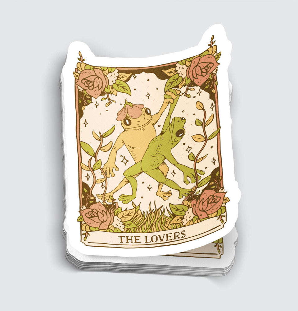 Vinyl Sticker - Frogs Dancing Lover Tarot