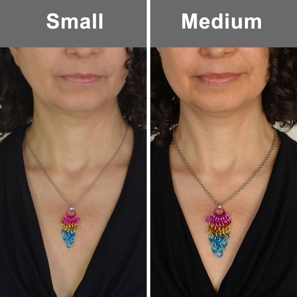 Pridemaille Cluster Pendant - LGBTQ Rainbow