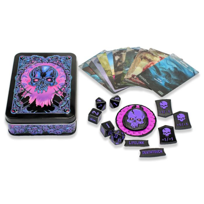 Metal MTG Token Set - Black Mana