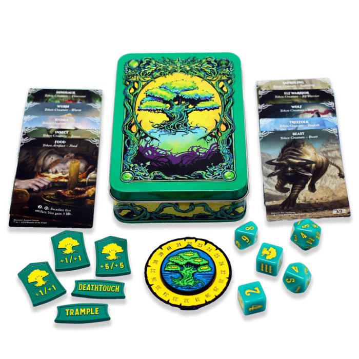 Metal MTG Token Set - Green Mana