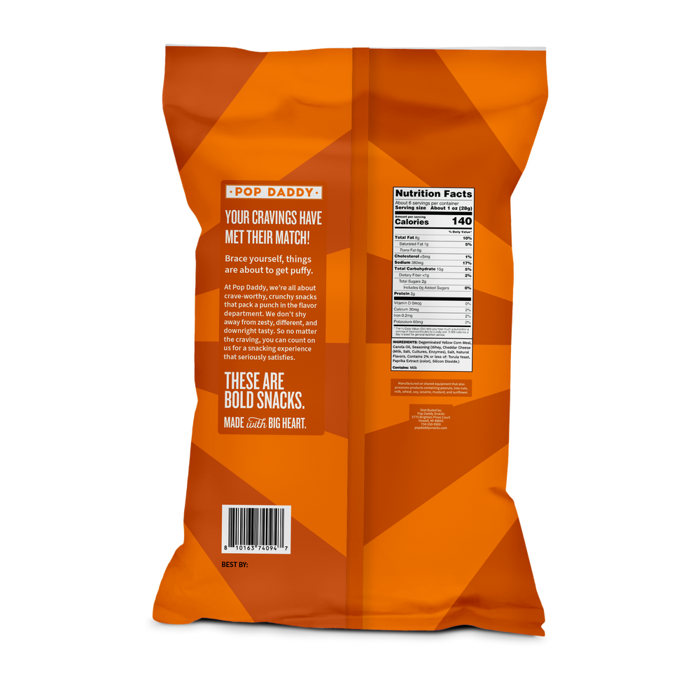 Flavored Baked Puffs - Cheddar