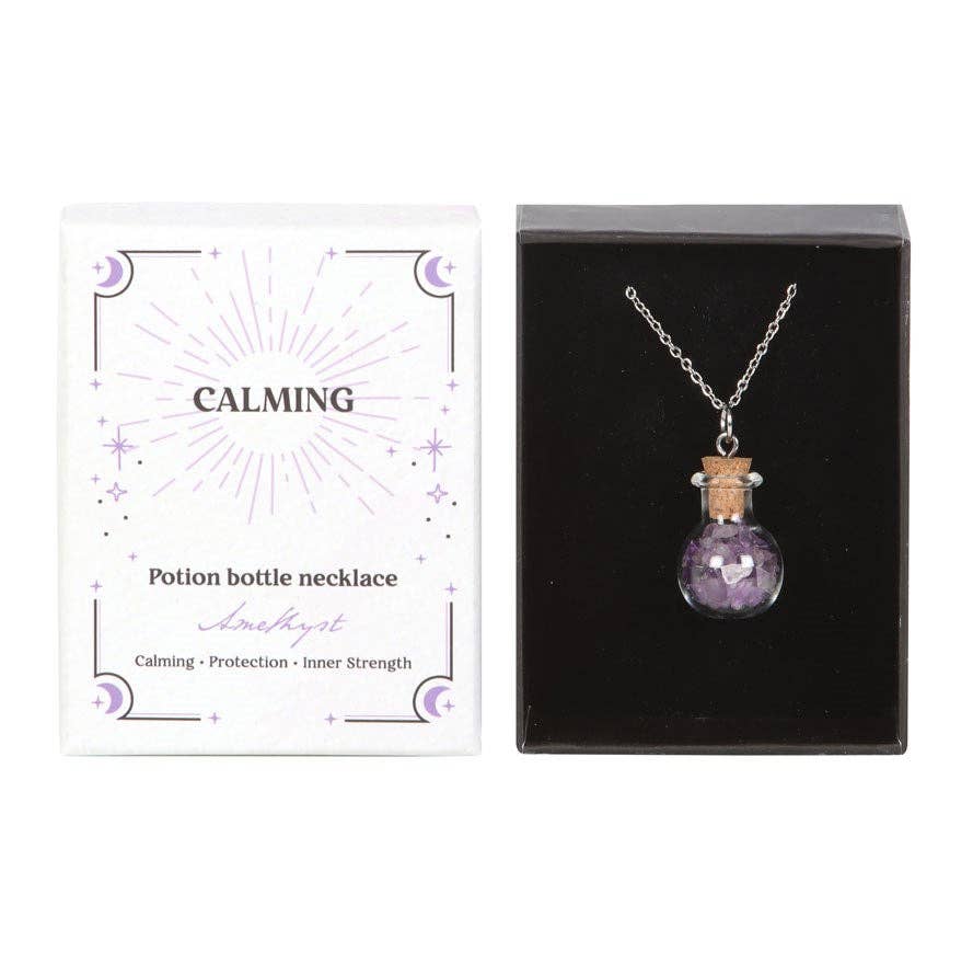 Potion Bottle Necklace - Amethyst