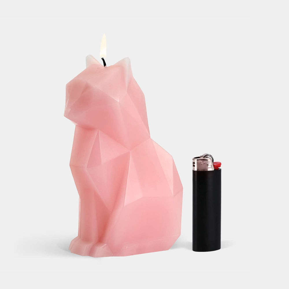 PyroPet Candle - Kisa Cat Skeleton (Light Pink)