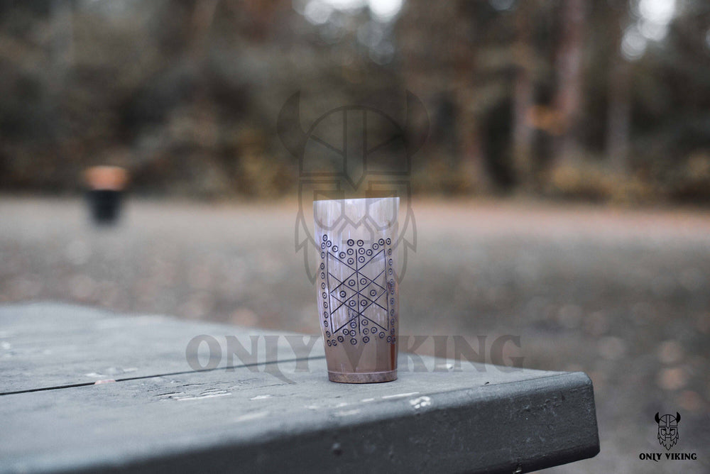 Drinking Horn Beer Stein - Viking Compass