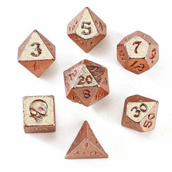 Mini Metal RPG Dice Set - Unseelie Bottle (Rose Gold)