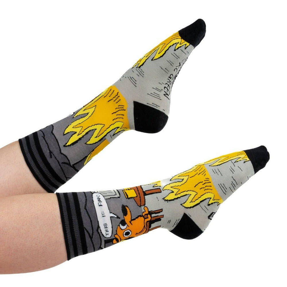 Crew Socks - This is Fine (Noir Edition)